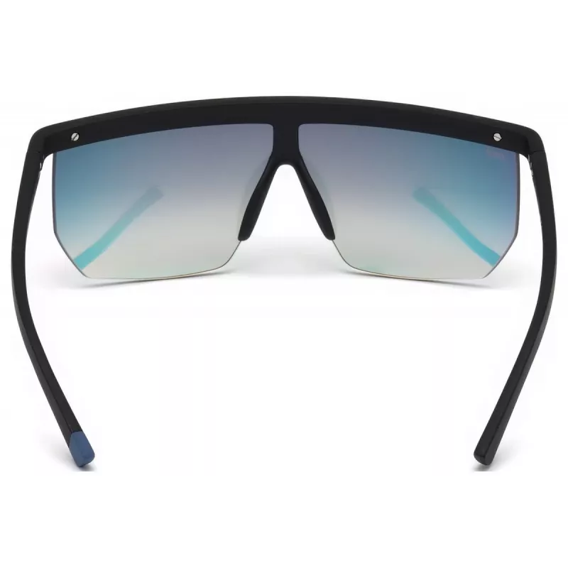 WEB EYEWEAR Gafas de sol de hombre WE0221-02Z Montura de acetato negra Lentes grises UV400