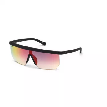 WEB EYEWEAR Gafas de sol de hombre WE0221-02Z Montura de acetato negra Lentes grises UV400