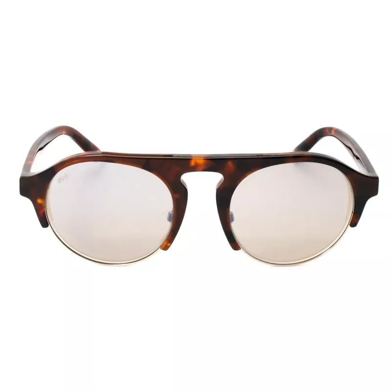 WEB EYEWEAR Gafas de sol de hombre WE0224-52G Havana acetato verde policarbonato UV400 52 mm