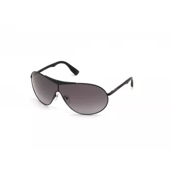 WEB EYEWEAR Gafas de sol unisex WE0282-0001B montura negra cristales grises UV400 categoría 3