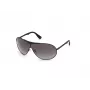 WEB EYEWEAR Gafas de sol unisex WE0282-0001B montura negra cristales grises UV400 categoría 3