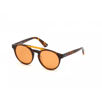 WEB EYEWEAR Unisex WE0262-5156J Gafas de sol rectangulares acetato Havana/marrón degradado lente 51/19/145 mm UV400