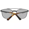 WEB EYEWEAR WE0190-0009C Gafas de sol unisex - Montura geométrica negra, lentes grises