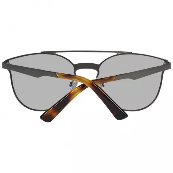 WEB EYEWEAR WE0190-0009C Gafas de sol unisex - Montura geométrica negra, lentes grises
