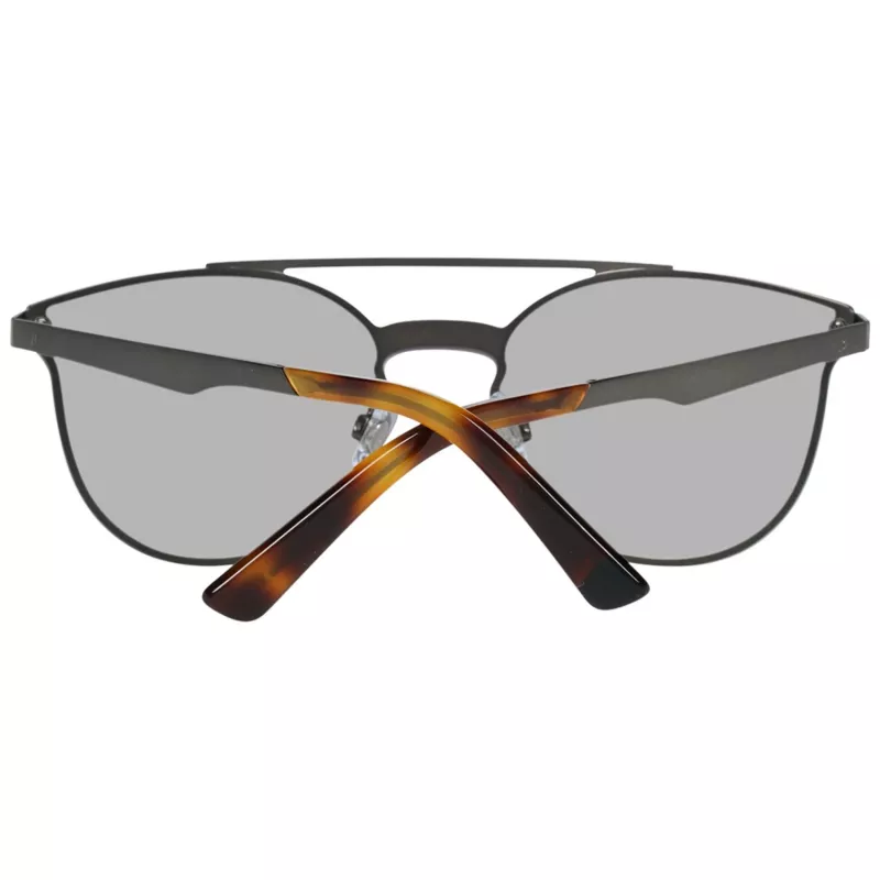 WEB EYEWEAR WE0190-0009C Gafas de sol unisex - Montura geométrica negra, lentes grises