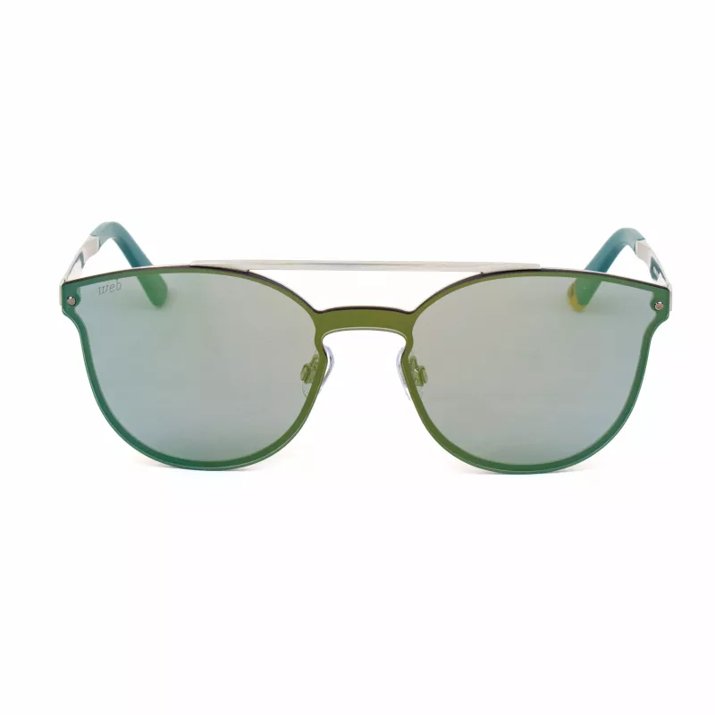 WEB EYEWEAR WE0190-09Q Gafas de Sol Unisex - Montura de Acetato Geométrica con Lentes de Policarbonato UV400