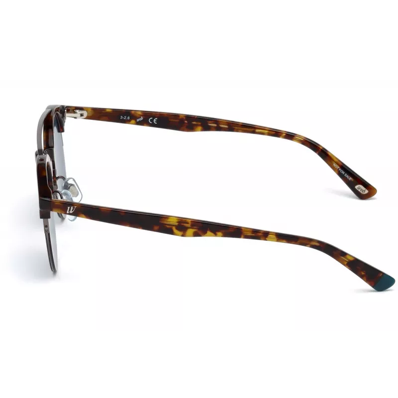 WEB EYEWEAR WE0192-52V Gafas de sol unisex montura de acetato havana lentes marrones degradadas 49 mm
