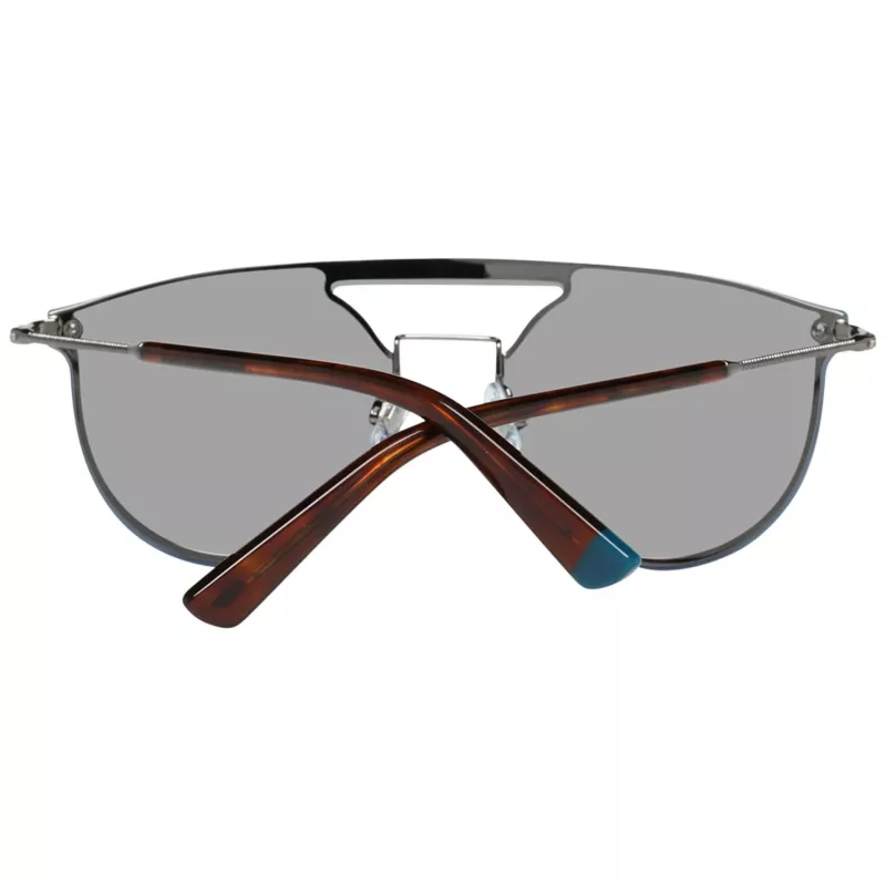WEB EYEWEAR WE0193-13808V Gafas de sol unisex - Montura negra brillante, lentes gris humo, 54 mm