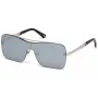 WEB EYEWEAR WE0202-16C Gafas de sol unisex, montura negra brillante, lentes grises, 54 mm
