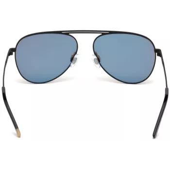 WEB EYEWEAR WE0206-02G Gafas de sol unisex rectangulares - Montura de acetato havana, lentes de policarbonato verdes, protección UV400