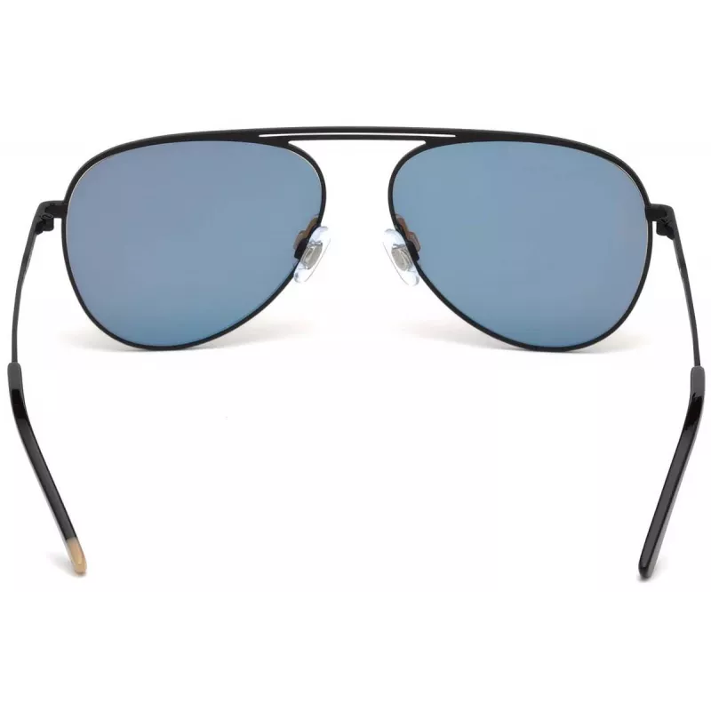 WEB EYEWEAR WE0206-02G Gafas de sol unisex rectangulares - Montura de acetato havana, lentes de policarbonato verdes, protección UV400