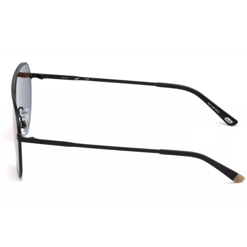 WEB EYEWEAR WE0206-02G Gafas de sol unisex rectangulares - Montura de acetato havana, lentes de policarbonato verdes, protección UV400