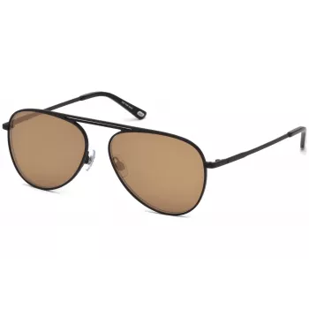 WEB EYEWEAR WE0206-02G Gafas de sol unisex rectangulares - Montura de acetato havana, lentes de policarbonato verdes, protección UV400