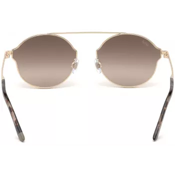 Web Eyewear WE0243-32G Gafas de sol unisex aviador montura dorada lente degradada marrón UV400 58mm