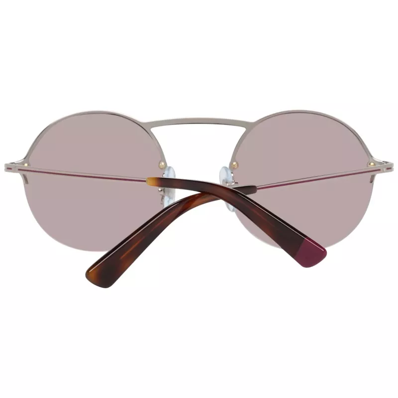 WEB EYEWEAR WE0260-5434U Gafas de sol unisex Havanna Montura de acetato Lentes verdes de policarbonato 54/21/145 mm