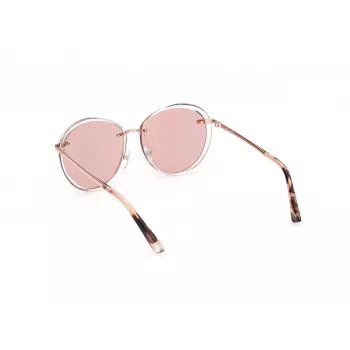 WEB EYEWEAR Gafas de sol para mujer estilo ojo de gato WE0297-5726Z Marrón Havana/Dorado