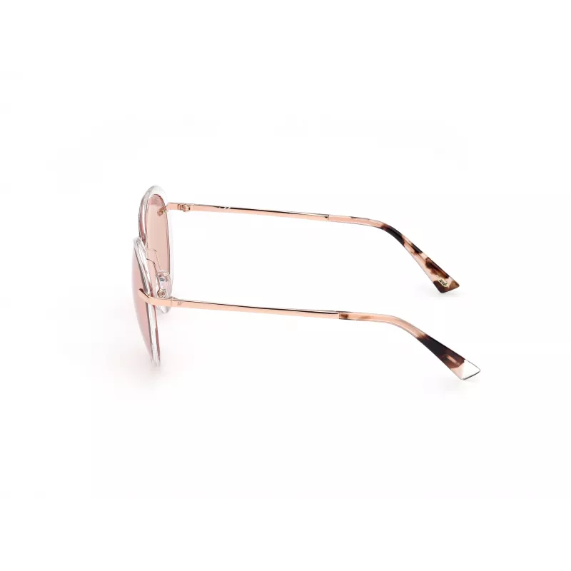 WEB EYEWEAR Gafas de sol para mujer estilo ojo de gato WE0297-5726Z Marrón Havana/Dorado