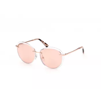 WEB EYEWEAR Gafas de sol para mujer estilo ojo de gato WE0297-5726Z Marrón Havana/Dorado
