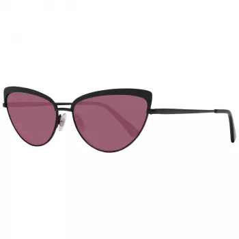 WEB EYEWEAR Gafas de sol cuadradas de acetato para mujer WE0272-5901Z - Montura negra lentes grises 59mm
