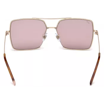WEB EYEWEAR Gafas de sol de mujer WE0210-28Y Havana marrón acetato montura angular UV400