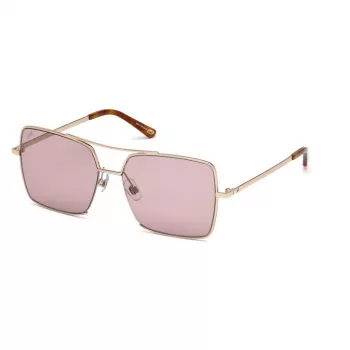 WEB EYEWEAR Gafas de sol de mujer WE0210-28Y Havana marrón acetato montura angular UV400