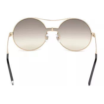 WEB EYEWEAR Gafas de sol de mujer WE0211-28G Montura metálica dorada Lentes degradadas marrones 59mm