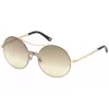 WEB EYEWEAR Gafas de sol de mujer WE0211-28G Montura metálica dorada Lentes degradadas marrones 59mm