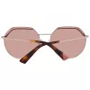 WEB EYEWEAR Gafas de sol mujer WE0258-5833G Havana acetato montura cuadrada lentes marrones degradadas 58/18/140 mm