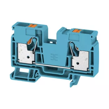 Weidmüller A2C 16 BL Borne de paso, conexión por tornillo, 16 mm², 1000 V, 76 A, azul, carril DIN TS 35