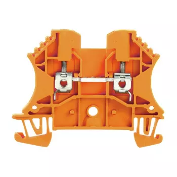 Weidmüller WDU 2.5 OR Borne de paso, conexión por tornillo, 2,5 mm², naranja