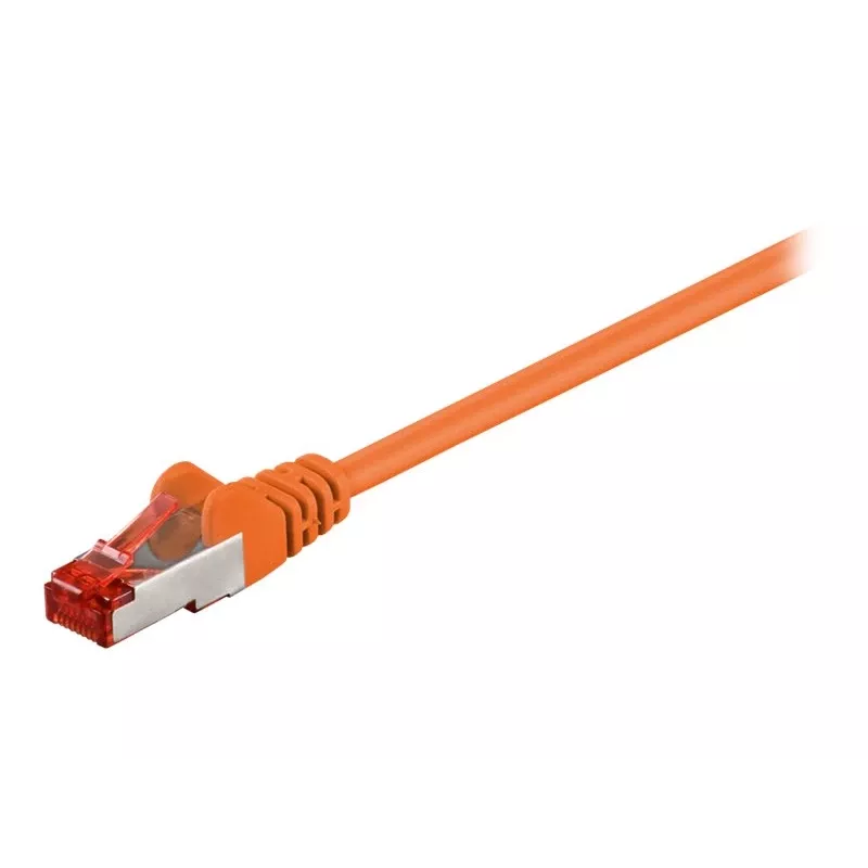 Wentronic 1,5 m Cat6 STP RJ-45 a RJ-45 cable de red, naranja (95582)