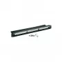 Wentronic panel de parcheo CAT6 UTP de 24 puertos, montaje en rack 19