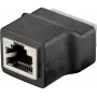 Adaptador divisor en T RJ45 Wentronic 76737, 1x conector macho RJ45 a 2x conector hembra RJ45, 8 pines, negro
