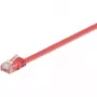 Wentronic 96400 cable de red Cat6 U/UTP rojo de 1m