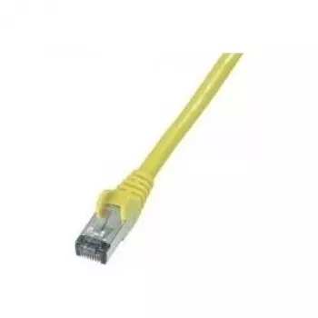 Wentronic cable de red CAT 6 S/FTP, RJ45 conector macho a RJ45 conector macho, 1 m, amarillo, LSZH, ignífugo