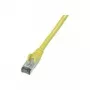 Wentronic cable de red CAT 6 S/FTP, RJ45 conector macho a RJ45 conector macho, 1 m, amarillo, LSZH, ignífugo