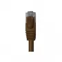 Wentronic Goobay cable de red plano CAT 6, U/UTP, marrón oscuro, 0,5 m, cobre 95889