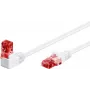 WENTRONIC Goobay Cable de red CAT 6 1x 90° acodado, U/UTP, blanco, 5 m - Top Latch, CCA aluminio con revestimiento de cobre (51525)