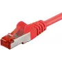 Wentronic Goobay Cable de red CAT 6, S/FTP (PiMF), rojo, 50 m - LSZH libre de halógenos, cobre 68287