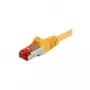 Wentronic Goobay Cable de red CAT 6, S/FTP (PiMF), amarillo, 50 m – LSZH libre de halógenos, cobre 68309