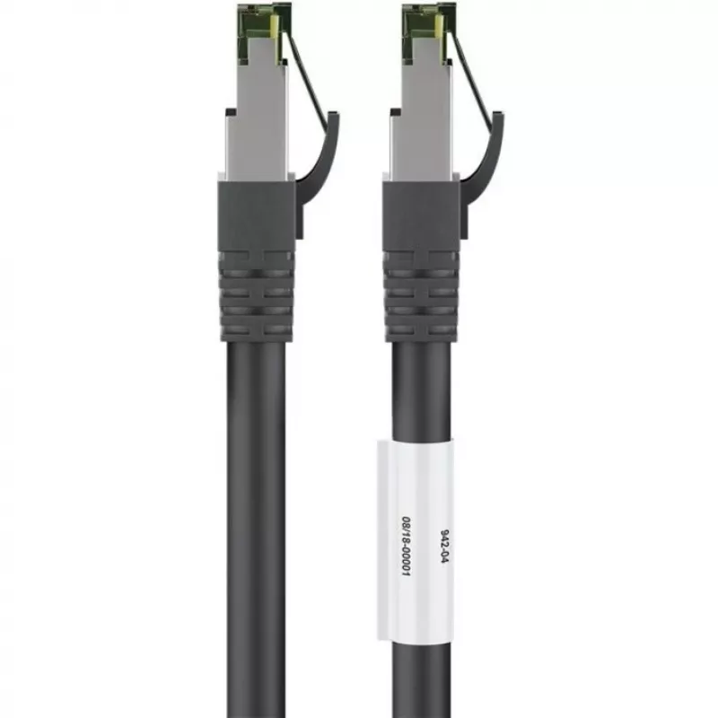 Wentronic Goobay Cable de red CAT 8.1 S/FTP, LSZH, negro, 1 m 66721