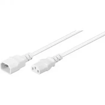 Wentronic Goobay cable de extensión para aparatos C14 a C13, 1 m, blanco 97582