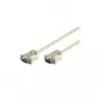 Wentronic Goobay cable alargador D-SUB RS-232 de 9 pines conector macho a conector hembra, gris, 5 m 50225