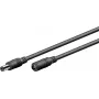 Wentronic Goobay cable de extensión DC 5 m negro 76671