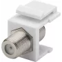 Módulo keystone Wentronic Goobay SAT/antena conector hembra F a conector hembra F acoplador blanco 79474