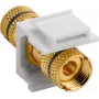 WENTRONIC Goobay módulo de altavoz Keystone, negro - conectores hembra banana a bornes de tornillo (79476)