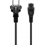 Wentronic Goobay cable alargador, conector macho Schuko a conector hembra Schuko, 1 m, negro, 16 A, 250 V, H05VV-F 3G1.5, conector en ángulo, CE/VDE 57846