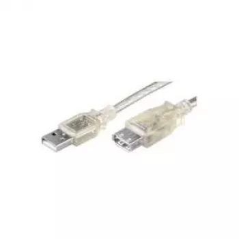 Wentronic Goobay cable alargador USB 2.0 Hi-Speed, gris, 0,6 m – USB Type-A conector macho a USB Type-A conector hembra 68624