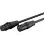WENTRONIC Goobay Cable de micrófono XLR, 1 m, negro, conector macho a conector hembra 80028