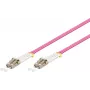 Wentronic Cable de parcheo de fibra óptica LC-LC OM4 dúplex multimodo, 50/125µm, LSZH, rosa 95940